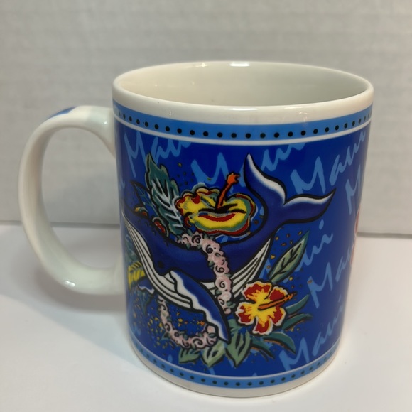 Hilo Hattie Vintage Coffee Mug Maui 2002 Island Heritage Whale Design - Picture 3 of 6